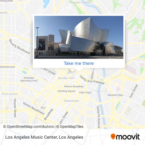 Mapa de Los Angeles Music Center