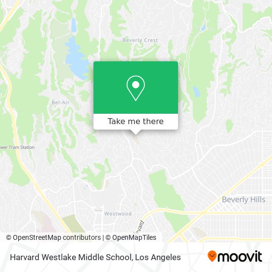 Harvard Westlake Middle School map