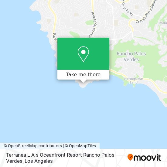 Terranea L A s Oceanfront Resort Rancho Palos Verdes map