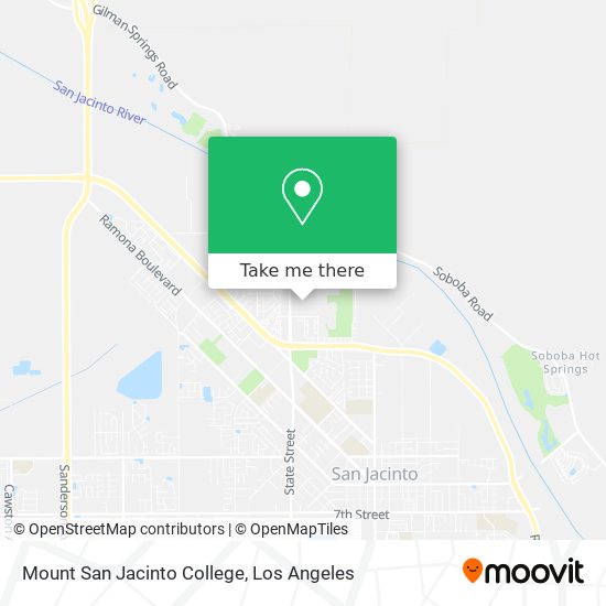 Mapa de Mount San Jacinto College