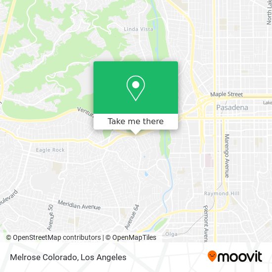 Melrose Colorado map