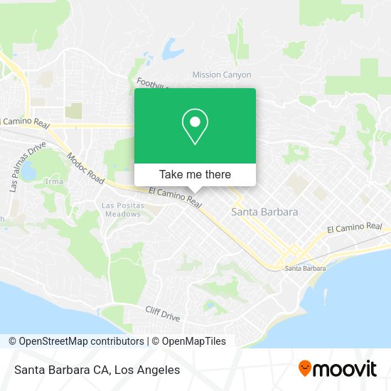 Santa Barbara CA map