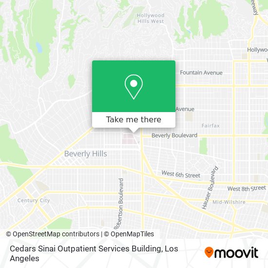 Cedars Sinai Outpatient Services Building map