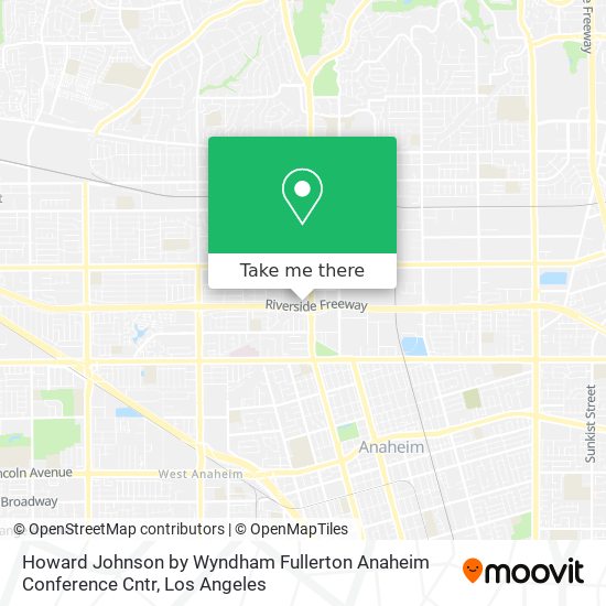 Mapa de Howard Johnson by Wyndham Fullerton Anaheim Conference Cntr