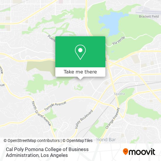 Mapa de Cal Poly Pomona College of Business Administration