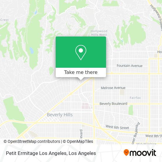 Mapa de Petit Ermitage Los Angeles
