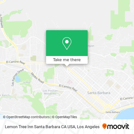 Lemon Tree Inn Santa Barbara CA USA map