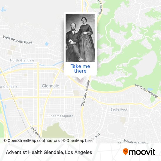 Adventist Health Glendale map