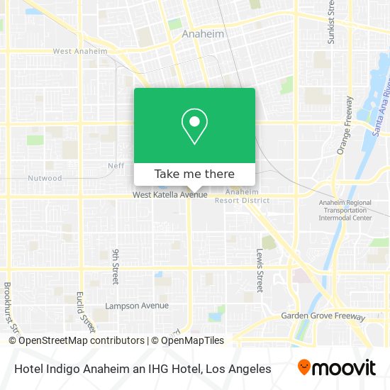 Mapa de Hotel Indigo Anaheim an IHG Hotel