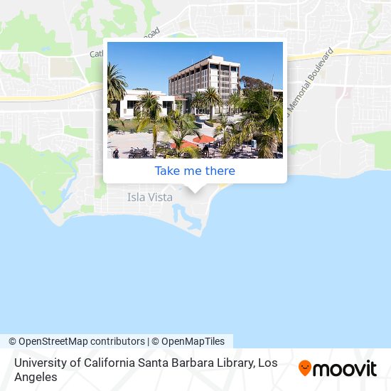 University of California Santa Barbara Library map