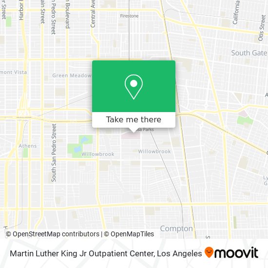 Martin Luther King Jr Outpatient Center map