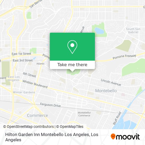 Hilton Garden Inn Montebello Los Angeles map