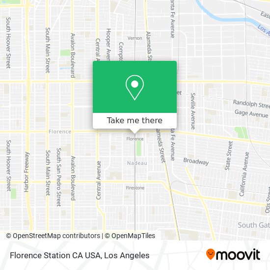 Florence Station CA USA map