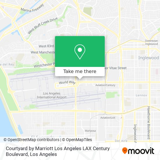 Courtyard by Marriott Los Angeles LAX Century Boulevard map