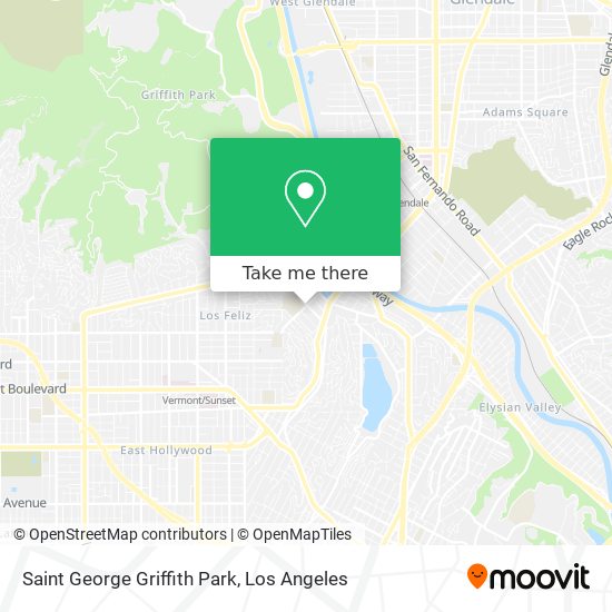 Mapa de Saint George Griffith Park