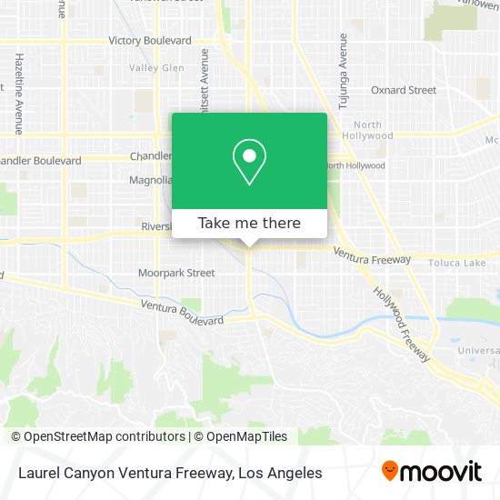 Laurel Canyon Ventura Freeway map