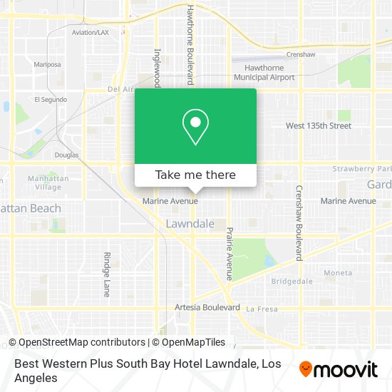 Mapa de Best Western Plus South Bay Hotel Lawndale