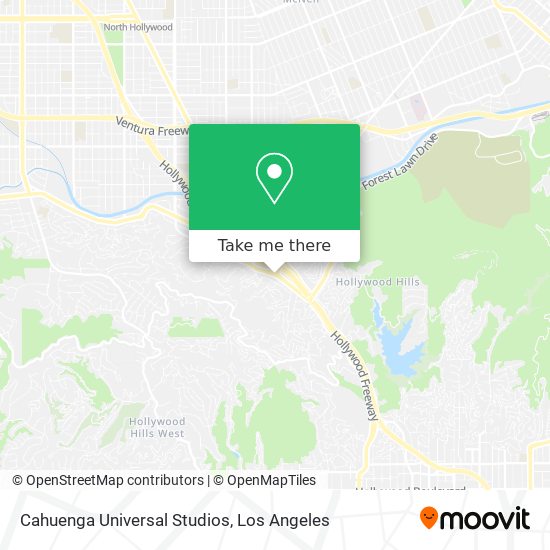 Cahuenga Universal Studios map