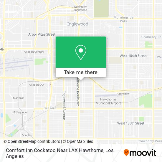 Comfort Inn Cockatoo Near LAX Hawthorne map