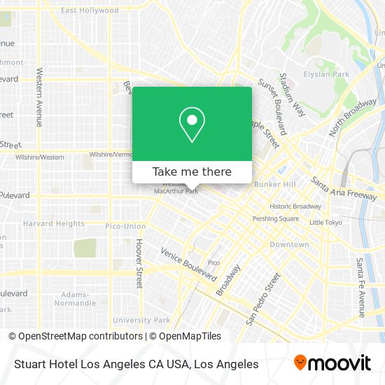 Stuart Hotel Los Angeles CA USA map