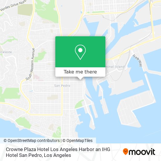 Mapa de Crowne Plaza Hotel Los Angeles Harbor an IHG Hotel San Pedro