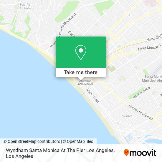 Mapa de Wyndham Santa Monica At The Pier Los Angeles