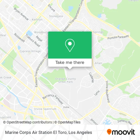 Marine Corps Air Station El Toro map