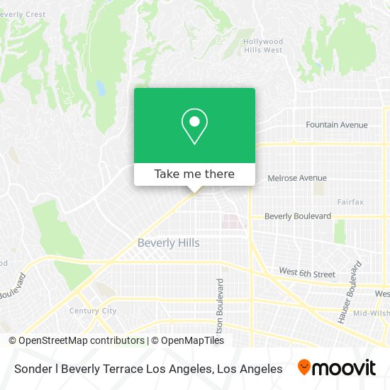 Mapa de Sonder l Beverly Terrace Los Angeles