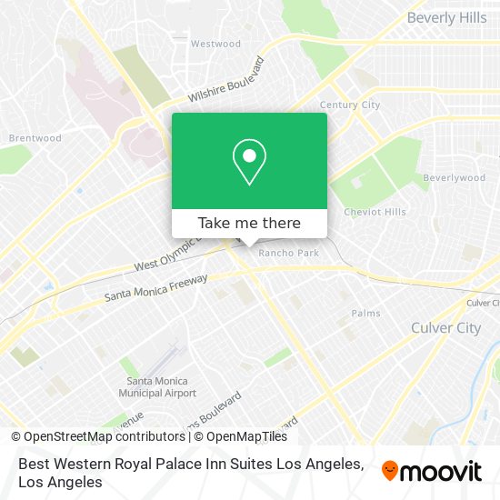 Mapa de Best Western Royal Palace Inn Suites Los Angeles