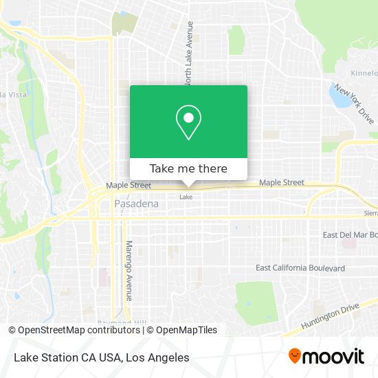 Lake Station CA USA map