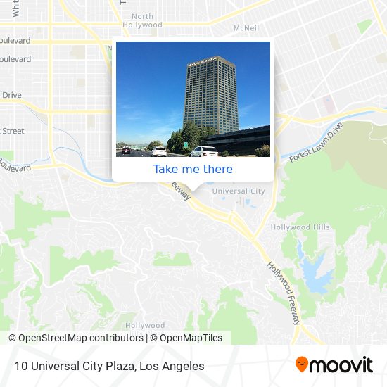 10 Universal City Plaza map