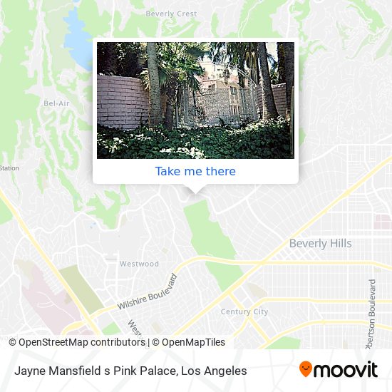 Mapa de Jayne Mansfield s Pink Palace