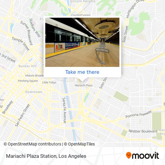 Mariachi Plaza Station map