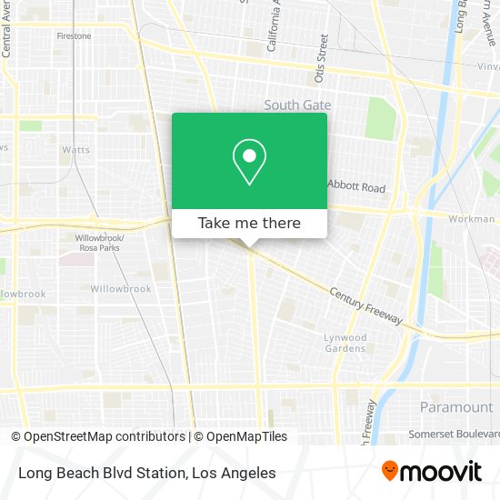 Long Beach Blvd Station map