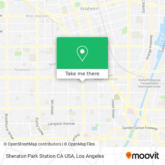 Mapa de Sheraton Park Station CA USA
