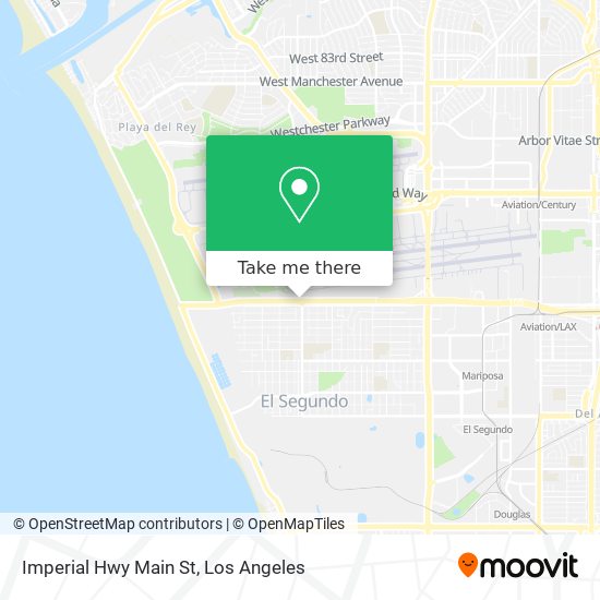 Imperial Hwy Main St map