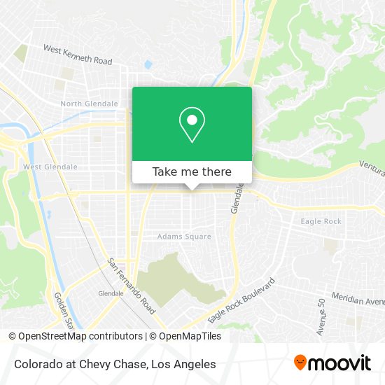 Colorado at Chevy Chase map