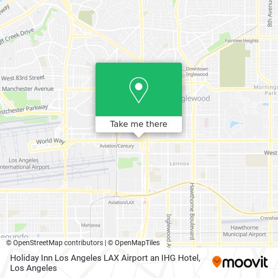 Mapa de Holiday Inn Los Angeles LAX Airport an IHG Hotel