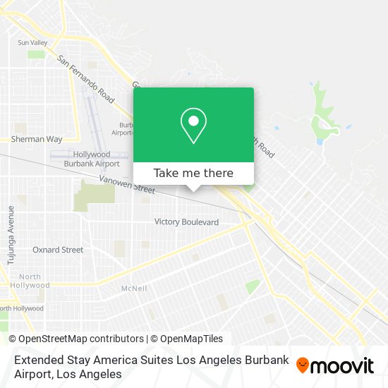 Extended Stay America Suites Los Angeles Burbank Airport map