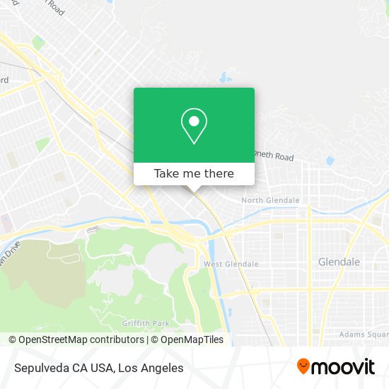 Sepulveda CA USA map