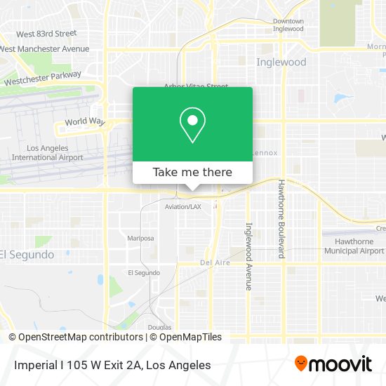 Mapa de Imperial I 105 W Exit 2A