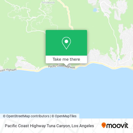 Pacific Coast Highway Tuna Canyon map