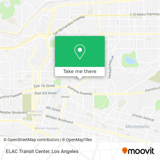 Mapa de ELAC Transit Center