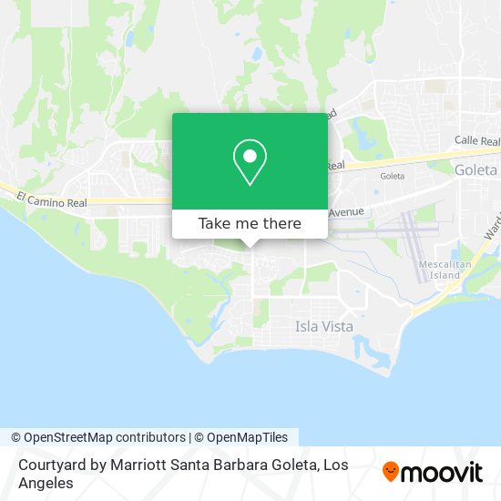 Courtyard by Marriott Santa Barbara Goleta map