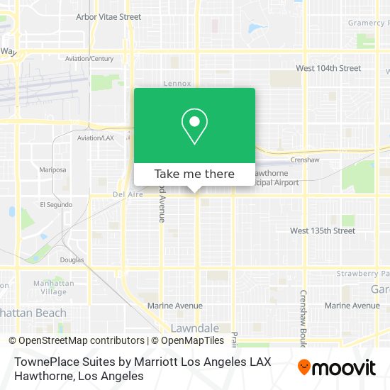 TownePlace Suites by Marriott Los Angeles LAX Hawthorne map