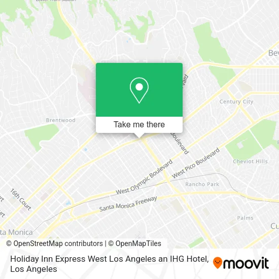 Holiday Inn Express West Los Angeles an IHG Hotel map