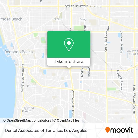 Dental Associates of Torrance map