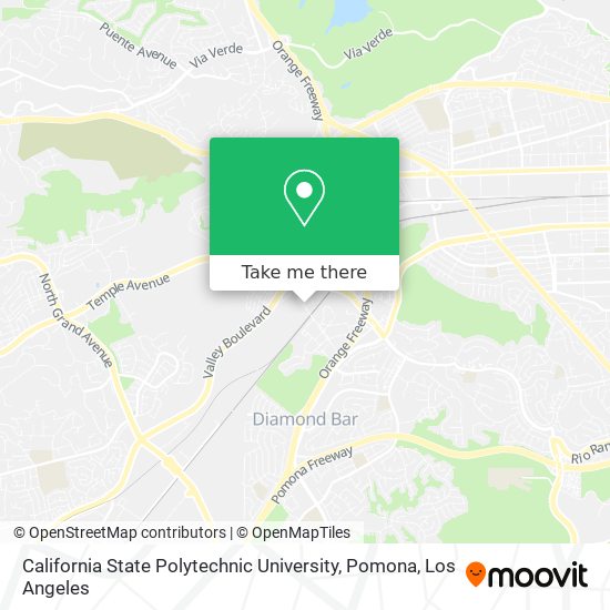 California State Polytechnic University, Pomona map