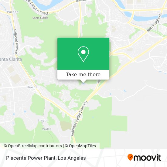 Placerita Power Plant map