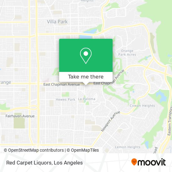 Red Carpet Liquors map